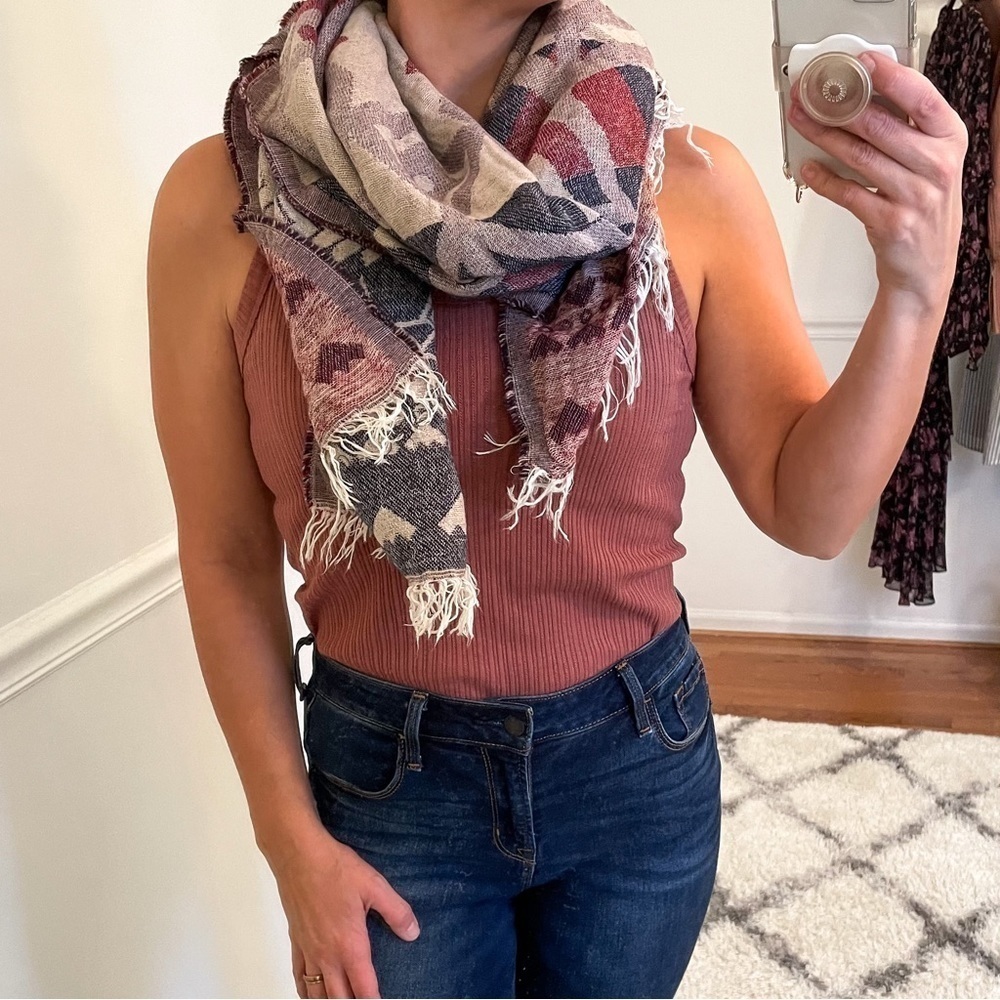 Southwest Boho Cotton Scarf Wrap